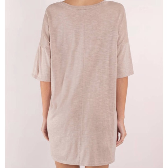 NWT 🆕 TOBI Taupe Choker Dress 🆕 size SMALL - Picture 3 of 3